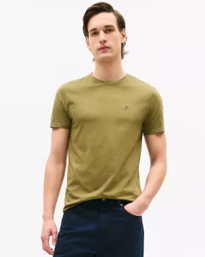Camiseta Tommy Hilfiger Hombre Verde Oliva